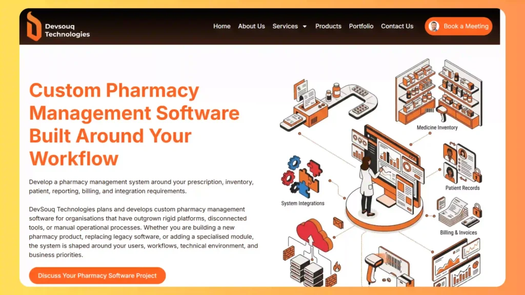 1. DevSouq Technologies  - Custom Hospital Pharmacy Inventory Development