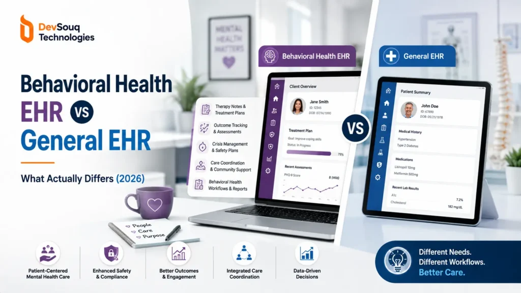 Behavioral Health EHR vs General EHR, What Actually Differs (2026)