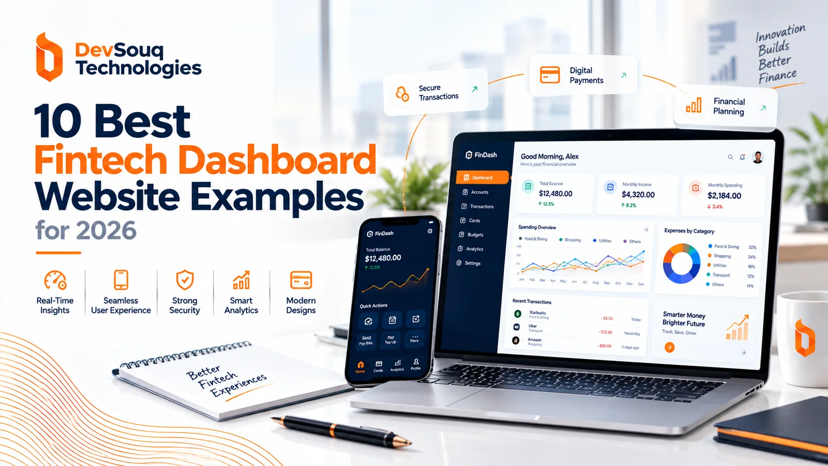 Fintech Dashboard Website Examples
